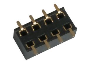 Wholesale 90 Degree Female Header 2.54 Mm Double Row SMT Surface Mount Pin Header from china suppliers