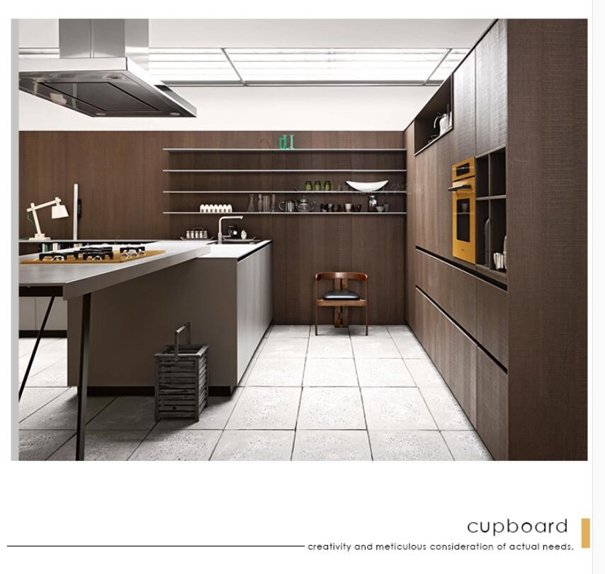 Simple Island Kitchen Furniture Plywood Carcass 20mm Top Thickness