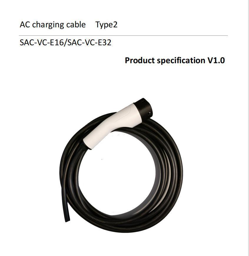 Silver Plated Brass AC 32A 7kw 16A 3.5kw Electric Vehicle Charging EV Charger Cable Car EV Cables
