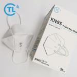 FFP2 KN95 mask EN149 Disposable safety kids dust protection mask white color in