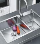 Grey Kitchen Sinks Stainless Steel Double Sink Double Bowls Kitchen Sink Unit