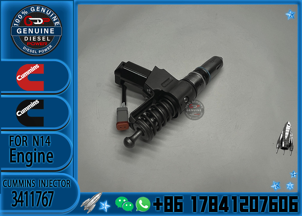 New High Quality Diesel N14 Common Rail Fuel Injector 3411766 3652541 3411767 3652542 for cummins N14