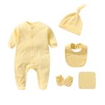 wholesale new born Infant baby baby clothes 5pcs romper pants bib sock Newborn