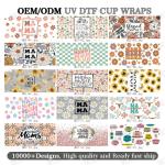 UV DTF Cup Wrap Transfers Custom Logo Libbey Glass Tumbler For Mama'S Day