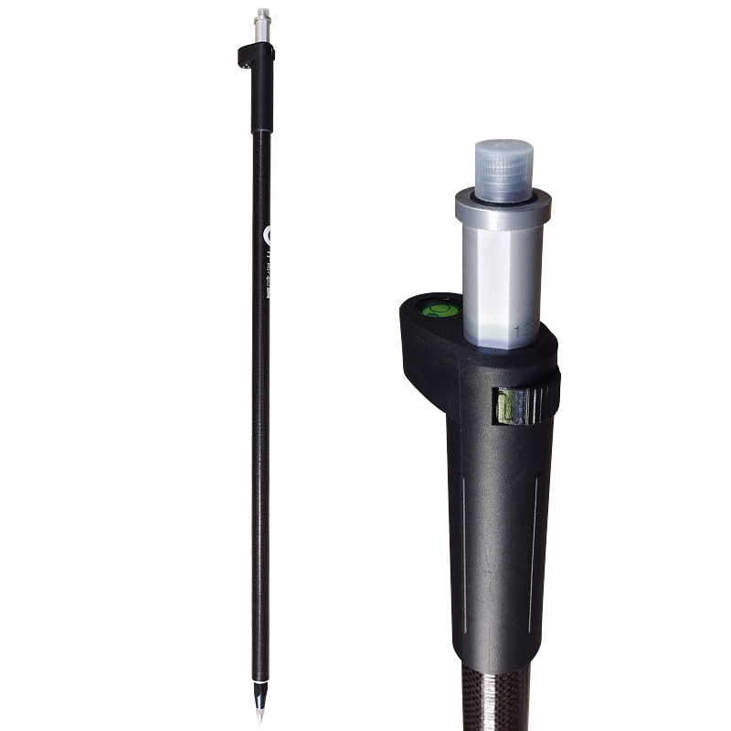 Carbon Fiber Extendable Pole For GPS RTK GNSS Telescopic Rover Pole QIANXUN GPS Surveying Pole