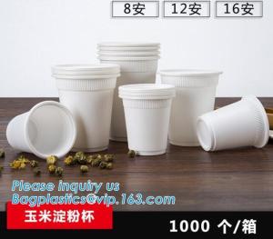 Wholesale 6OZ Corn Starch Biodegradable Disposable Cup,Eco-friendly Corn Starch Cup Party Tableware Biodegradable Food Container from china suppliers
