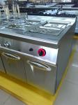 Hot Food Display Gas Bain Marie With Cabinet Western Professional Kitchen