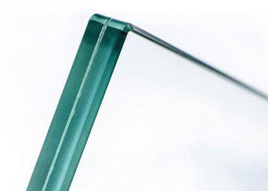 UV Proofing PVB Laminated Safety Glass , 0.76PVB 3mm Building Tempered Glass