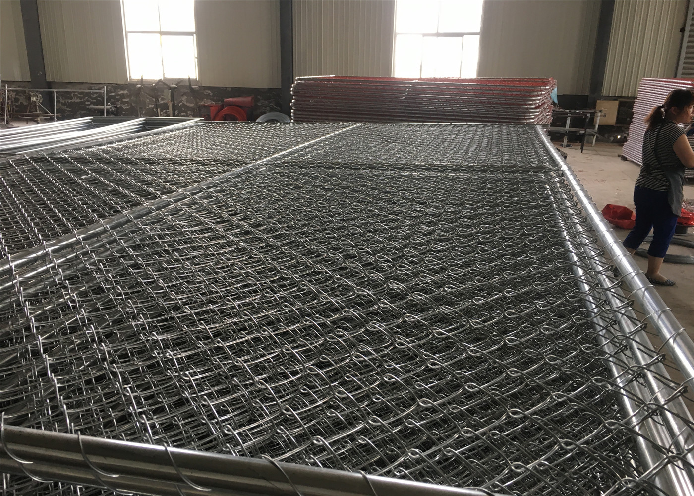 Corrosion - Resistant 8x12 Temporary Chain Link Fence Construction Fence Panel