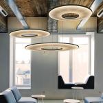 Modern Fabric Pendant Light Designer Iris Pendant Lamp For Living Room Hotel