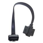 T Type Flat OBDII Diagnostic Cable J1962 16 Pin Male To Female Length 30cm