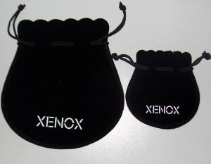 Wholesale RoHS CMYK Velvet Drawstring Pouch Black Jewelry Bag TUV With Round Bottom from china suppliers