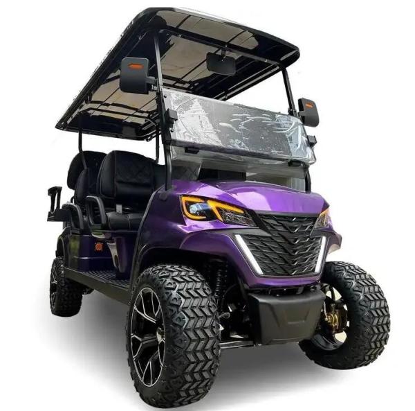 4 Wheel 4 Seater Electric Golf Cart New Designed Street Legal Lead-acid Cell EV