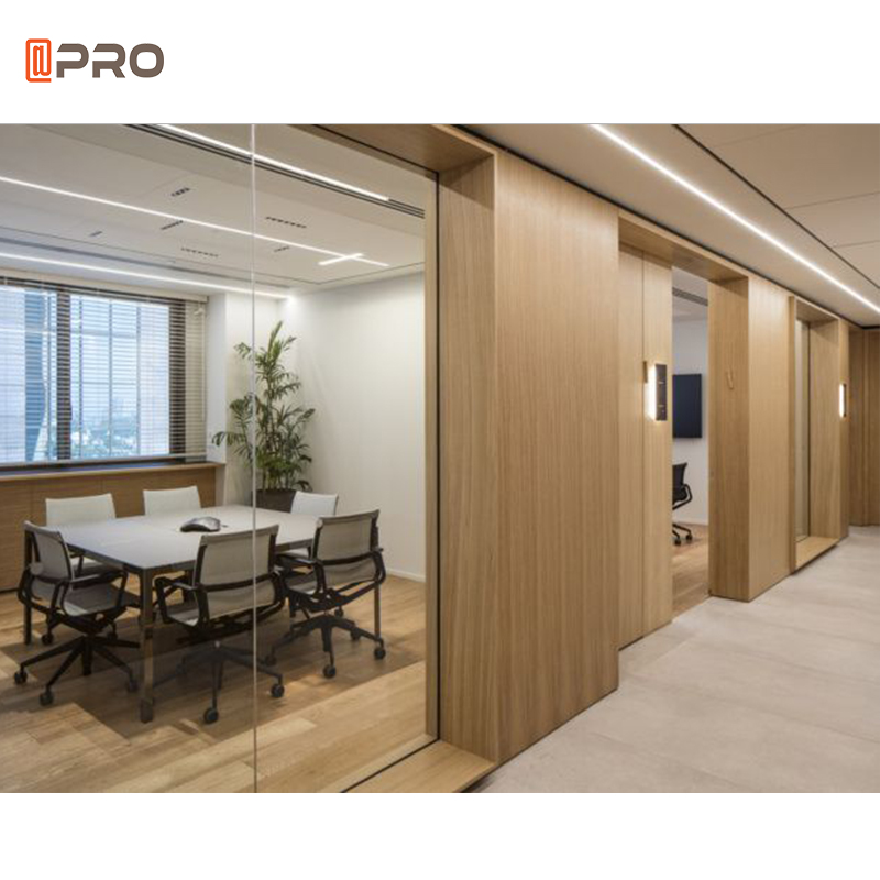 12mm Thickness Tempered Glass Demountable Partition Walls STC 48Db