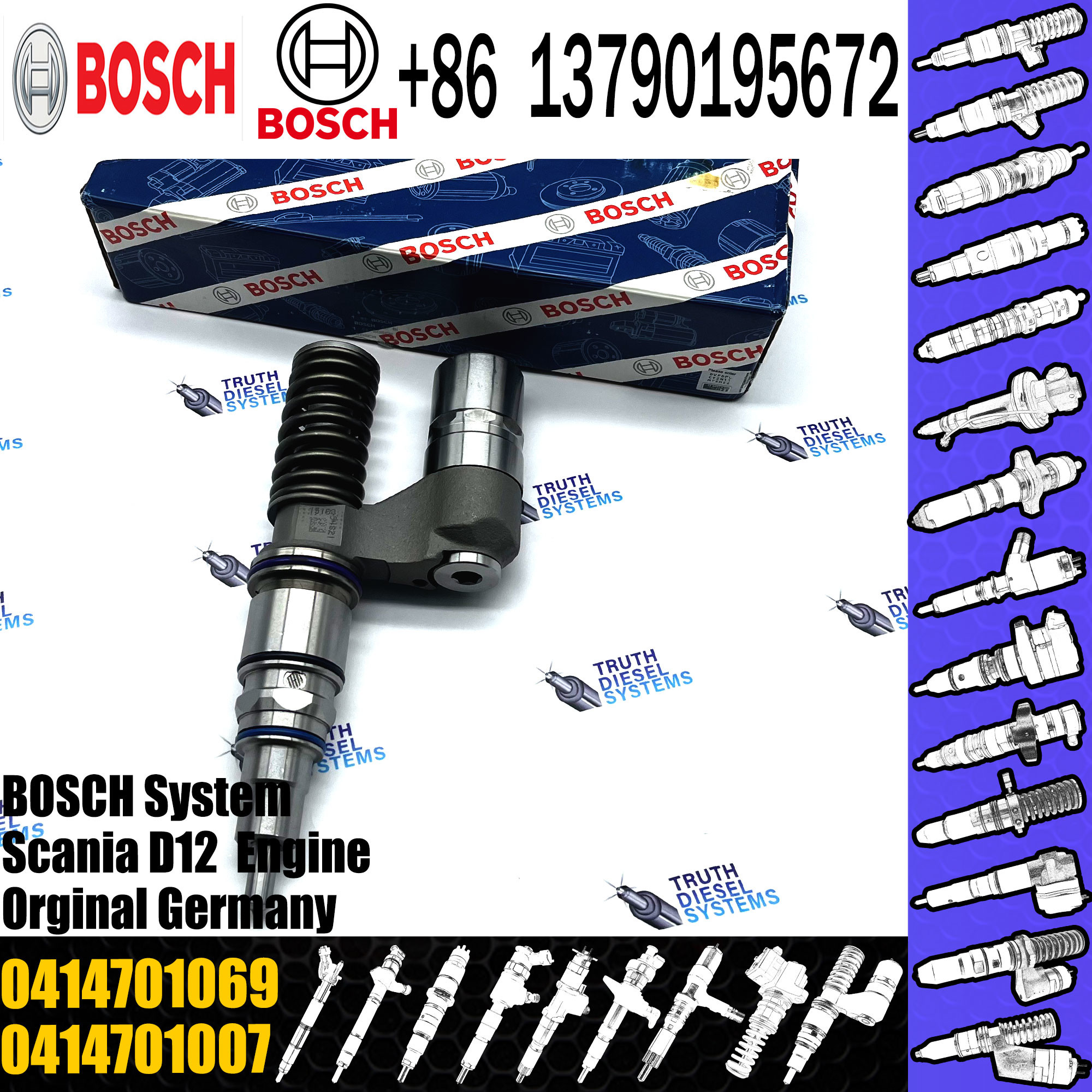 0414701060 Diesel Unit Pump Injector 0414701068 0414701069 For SCANIA 1942702 1487472