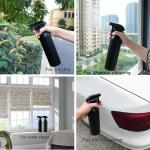 Plastic Spray Bottles Black For Cleaning Solutions 16 Oz (Pack Of 4), Heavy Duty