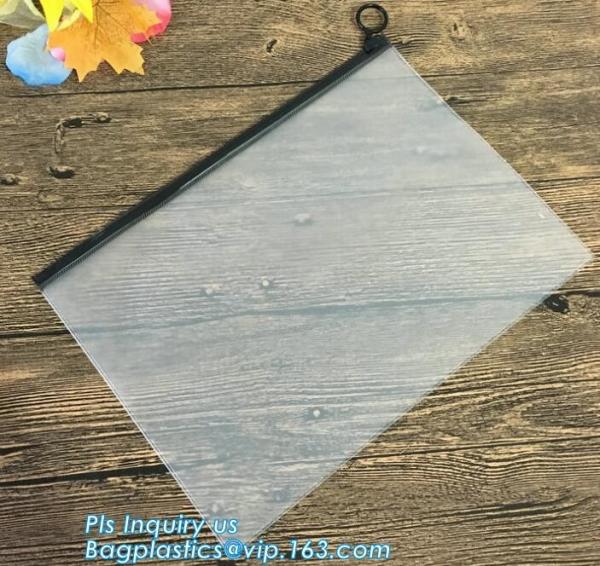 unique design coloful printed clear pvc plastic slider hook hanging zipper bag, Slider Zipper Bag with Custom Logo