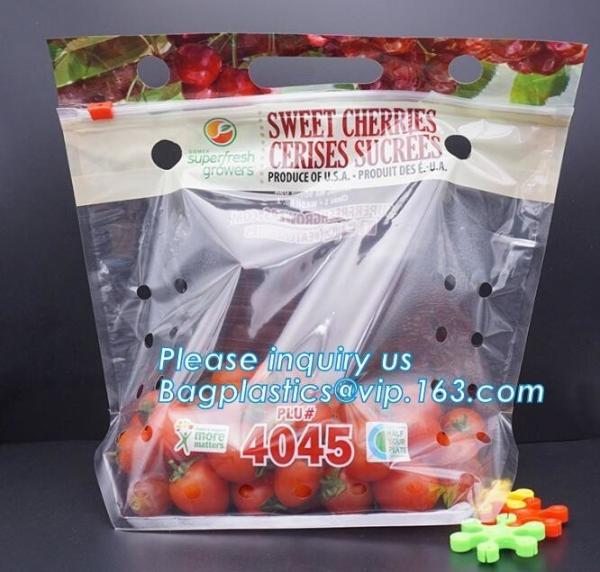 vented Printed Fruit Coex Packaging bag, Ziplock Cherry Tomato Packaging Bags
