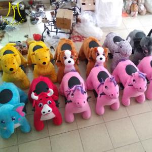 Wholesale Hansel commercial amusement park sales kids ride on unicorn toy motorized plush riding from china suppliers