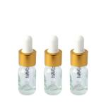Clear Glass Essential Oil Bottle With Aluminum Dropper Whole Set