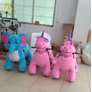 Wholesale Hansel happy ride on bull plush motorized animals moving game center for sale from china suppliers