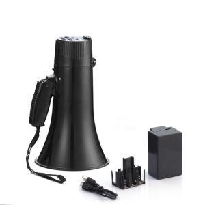 Wholesale 40W Black Loud Hailer Bullhorn Megaphone Speaker for Troop Sporting Rescue Support APP NO from china suppliers