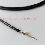 4F-12F 5.0mm Spiral Micro Armored Fiber Cable Black LSZH Jacket FTTH Rodent