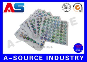 Wholesale Silver Background Custom Holographic Stickers Security Printing For Pharmaceutical Secure Packaging from china suppliers