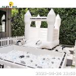 Soft Play Climber Toy Soft Play Equipment White For Event Party Rental