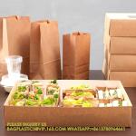 Catering Boxes-Cover With Window, Side Lock, Kraft Paper Catering Food