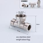 Size 10mm Stainless Steel Pipe Fittings 201 Threaded T Pipe Fitting