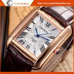 068A Square Bezel Watch Own Brand Made-in-China Stainless Steel Back Watch