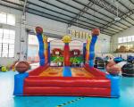 Adult Inflatable Sports Games Interactive Bouncer Big Baller Wipeout