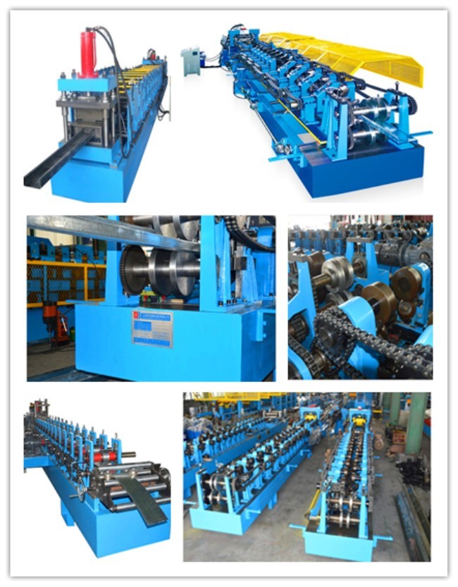 C Type Steel Roll Forming Machine For Purlin With Full Automatic Cutting
