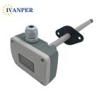 Industrial RS485 4-20mA 0-10V Ducted Air Velocity Transducer for Wind Speed