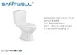 Dual Flush Sanitary Ware Ceramic Toilet White Bathroom Washdown With Slow Close