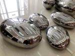 Stainless Steel Outside Garden Statues Welding Metal Lawn Ornaments