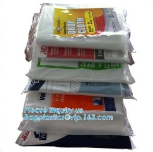 drop cloth for painttable 4m*12.5m,high or low density clothpainters pe plastic drop cloth,polyethylene drop sheet, PACK