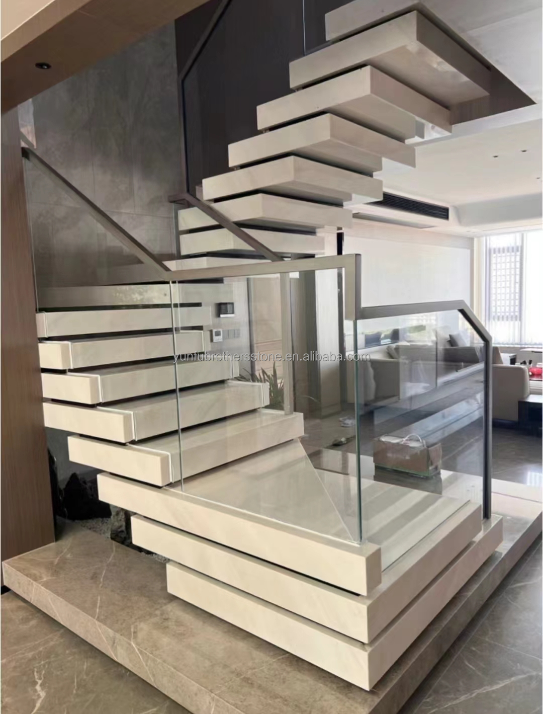 Marble Stair and Skirting Tiles Modern European Style for Natural Stone Interior Design