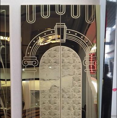 2019 Mirror Etched Elevator Stainless Steel Gold Sheet Interior Metal Wall