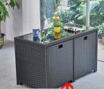 5 Piece Pe Rattan Furniture Dining Tables And Chairs Aluminum Waterproof Outside
