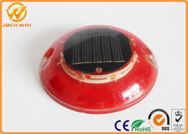 UFO solar powered road studs , cat eyes road reflectors 6 High Brightness LED