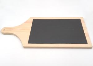 Wholesale Wooden Stone Placemats , Slate Cheese Plate Set Natural Color Durable from china suppliers