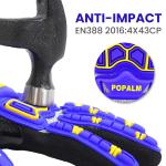 Premium TPR Guard Impact Safety Protection Gloves 13 Gauge 4X43CP Industrial