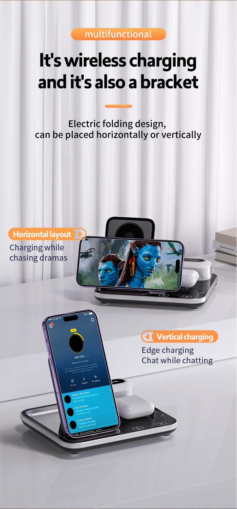 3 In 1 Magnetic Travel Wireless Charging new shaped at 2024