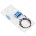 SC UPC APC LC Connector Optical Fiber Splitter Mini Steel Tube Fiber Optic