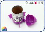 Gloss Lamination Rocket Paper Tube Packaging Plastic Cylinder
