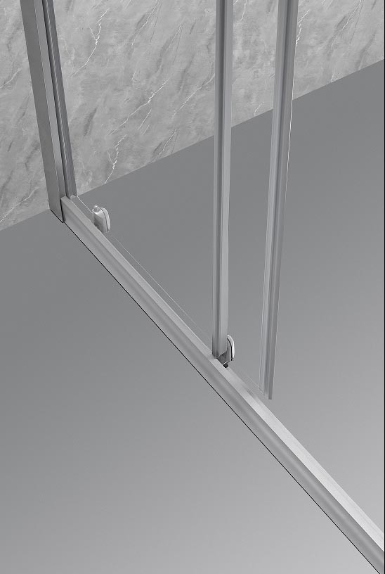 Sliding Opening European Shower Enclosure With Alum Frame And 5/6mm Tempered Glass