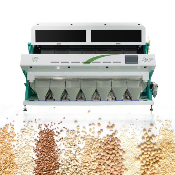 7Chute Intelligent Fully Automatic Chinese Sorghum Color Sorter Machine 70 Tons