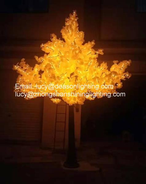 Quality led artificial trees-Led Ginkgo Tree Light for sale